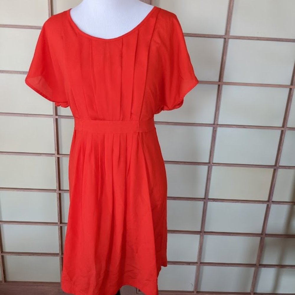 Forever 21 Women Orange Midi Dress